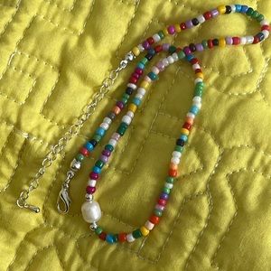 Hand made bead detailed necklace I purchased while vaca. @ Dominican Republic🌺